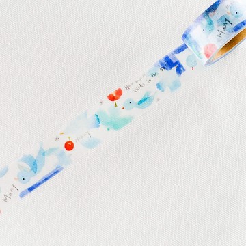 涼丰LiangFeng 聯名款 Vol.1 和紙膠帶 - 晴空青鳥 ( MTW-LF002 )