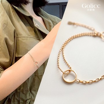 【Gulicc】古莉可 手鍊 幾何圓方 簡約氣質手鍊