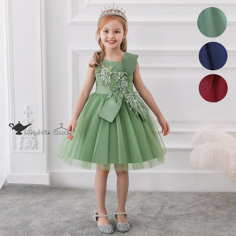 キッズドレス 子供ドレス お花 フォーマル チュールスカート ひざ丈 ピアノ発表会 コンクール 結婚式 誕生日 お呼ばれドレス 通販 Lineポイント最大0 5 Get Lineショッピング