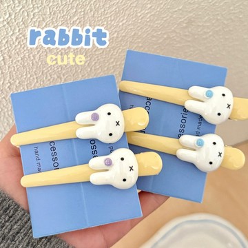 🧸台灣現貨 小兔髮夾 劉海夾 鴨嘴夾 邊夾 碎髮夾 髮夾 髮飾 bb夾 大嘴夾 一字夾 卡通髮卡 髮夾 髮飾 兒童頭飾