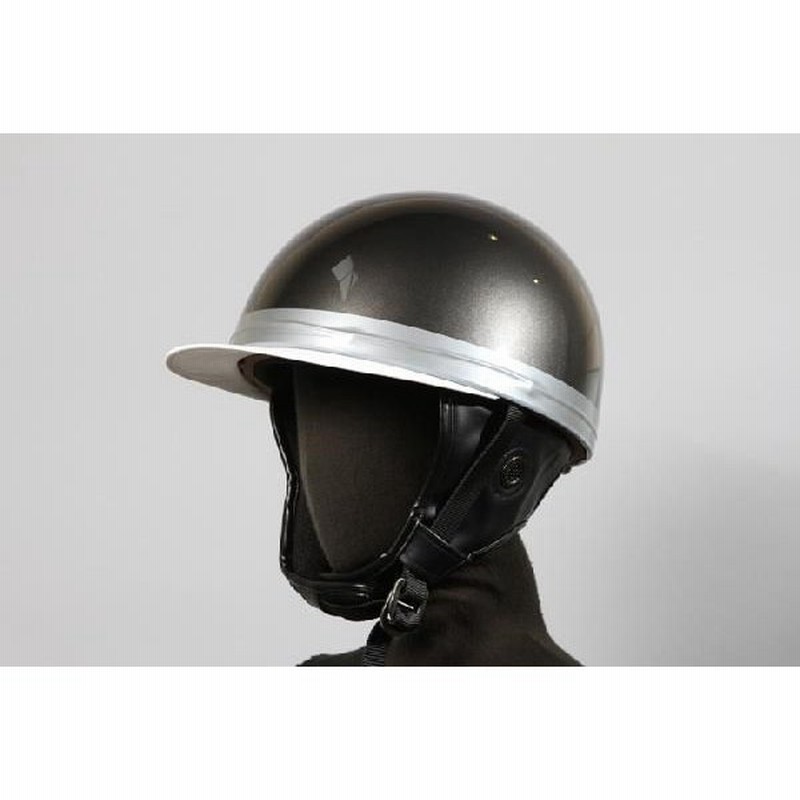 ヘルメット コルク半 ガンメタ 新品 白ツバ 原付 スクーター Sg規格適合 Pscマーク取得 バイクパーツセンター 通販 Lineポイント最大0 5 Get Lineショッピング