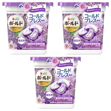 Bold 日本原裝進口 雙色4D洗衣球 薰衣草香 紫色  11顆  3盒