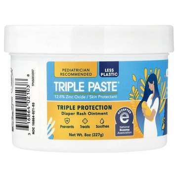 Triple Paste, 氧化鋅尿布疹霜，無香，8 盎司（227 克）