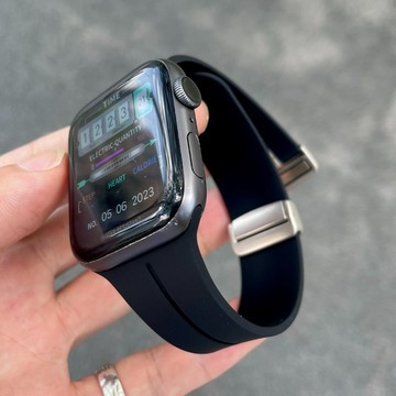 硅膠磁吸折扣 運動 防水錶帶 適用 Apple Watch S11 10 9 8 7 6 5 SE 錶帶 45 46mm