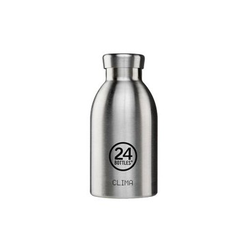 【義大利 24Bottles】不鏽鋼雙層保溫瓶 330ml - 不鏽鋼