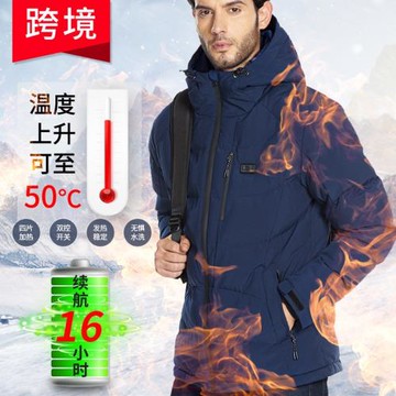 秋冬大碼發熱短款加厚夾克戶外