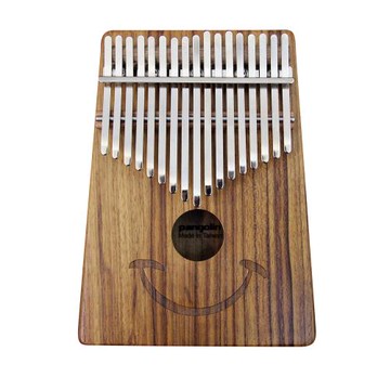 【音樂城市】拇指琴-卡林巴-微笑緬甸柚木(單板) 拇指琴 Kalimba
