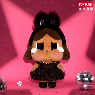 【POP MART 泡泡瑪特】CRYBABY SHINY SHINY 系列-毛絨公仔(黑色)