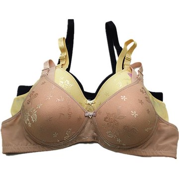 貴夫人文胸薄款FA6828B胸罩上托蕾絲夏中老年內衣兩扣無鋼圈簡約