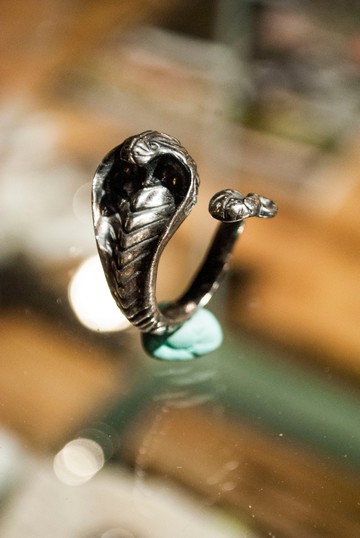 水川/手工銀飾/戒指/蛇神-瓦吉特