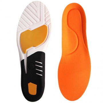 【JHS杰恆社】PU彈力減震運動鞋墊柔軟防滑足弓支撐跑步登山abe169