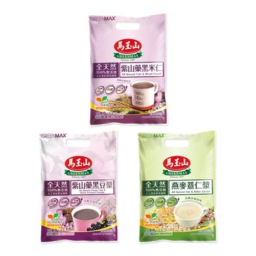 【蝦皮直營】馬玉山 全天然系列 紫山藥黑米仁 紫山藥黑豆漿 燕麥薏仁漿(30gx12入)