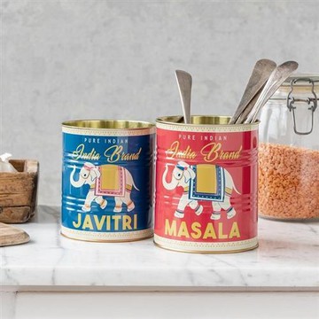 《Rex LONDON》罐頭造型筆筒2件(印度大象13cm)