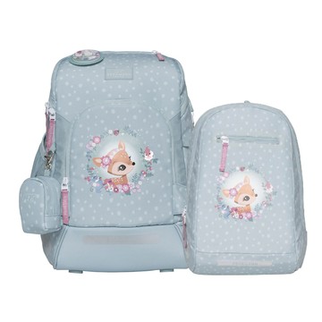 【毒】Beckmann AIR FLX 擴充護脊書包20~25L+Gym 12L輕便後背包 - 北歐斑比 2.0