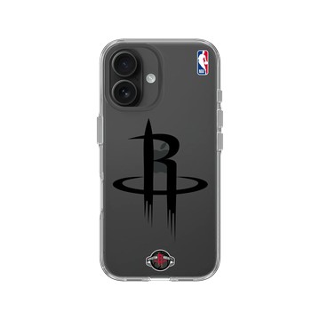 iPhone 16 Clear 透明 - NBA - B&W-休士頓火箭 Houston Rockets B&W