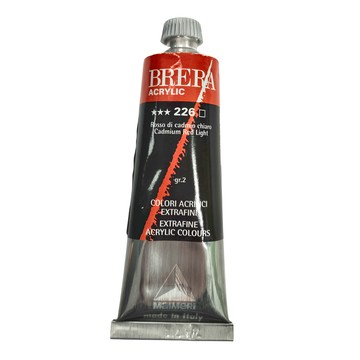 MaIMeRI 美利 BRERA 超細緻壓克力顏料 S2 M0806226 226 CADMIUM RED LIGHT 淺鉻紅  60ml  1色