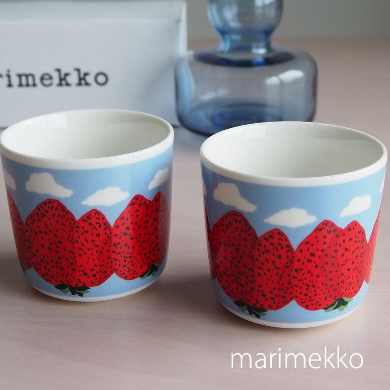 マリメッコ マンシッカ マグカップ ボウル 4点 marimekko いちご ...