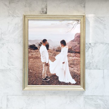 冷調香檳金8x10吋無襯卡相框【香檳 Champagne】