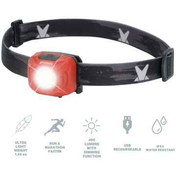 買一送一 VISSILIFE Infinity 登山 夜跑 單攻 超輕頭燈 - USB充電 LED 頭燈400流明 # VH001