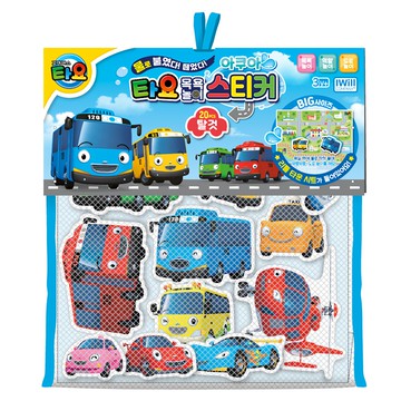 TAYO Tayo 水上貼紙 20入 洗澡玩具  1組  混色