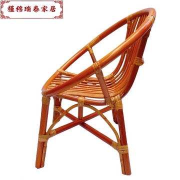 藤椅子 休閑小藤椅子靠背椅真藤條椅家用陽臺椅成人兒童通用老式