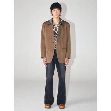 NeverSeez 設計款打褶結構西裝外套男休閑秋季寬松氣質長袖西服