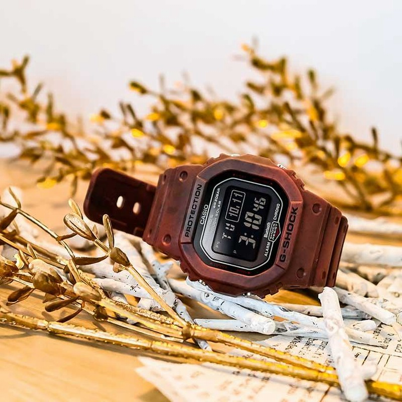 G-SHOCK 電波ソーラー デジタル Gショック ジーショック メンズ GW-B5600SL-4 腕時計 Bluetooth 黒 ブラック 赤 レッド  ブランド 30代 40代 おしゃれ | LINEショッピング