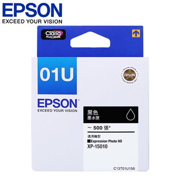 EPSON 原廠黑色墨水匣 T01U150 黑 適用:XP-15010