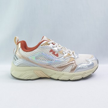 FILA 5J902Z186 女款 休閒鞋 Glisten 運動鞋 抗菌消臭 米橘金銀【iSport愛運動】