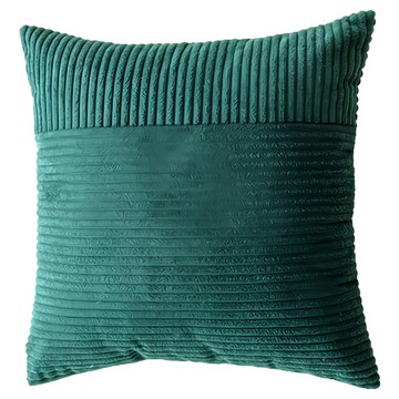 KOTI 日安生活 簡約素色厚磅燈芯絨抱枕套 1個  45 x 45cm  復古綠