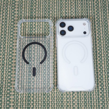 適用蘋果17四角C圈磁吸手機殻iphone15亞二閤一17Pro防摔保護套16 U0O2