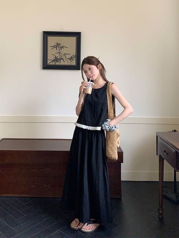 【結帳69折】自由風琴花邊上衣寬褲套裝-66772