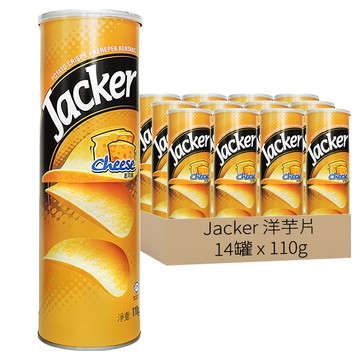 Jacker 洋芋片 起司味  110g  14罐