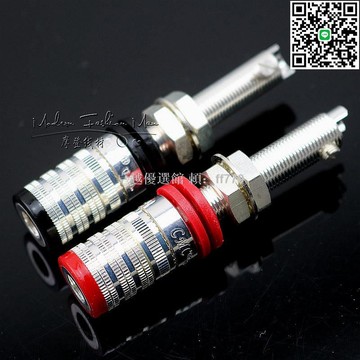 【卓越優選館】美國進口 838LAG 鍍銠白金喇叭接線柱 功放音箱香蕉插座 高傳真音質升級 膽機音響改裝必備 抗氧化耐用 發燒級音響配件