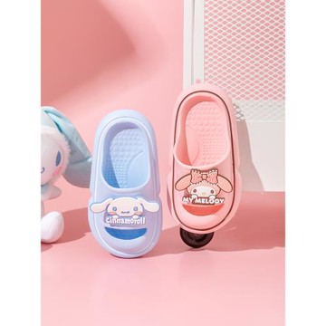三麗鷗卡通女童涼拖鞋夏季柔軟新款美樂蒂大耳狗可愛女寶居家兒童