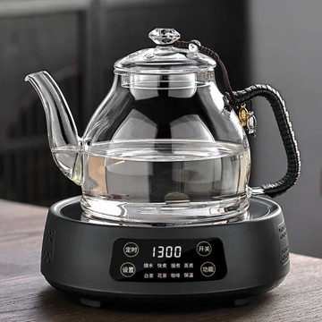 新款燒水壺無硅膠無內膽加厚高硼硅全玻璃耐高溫家燃氣電陶爐泡茶