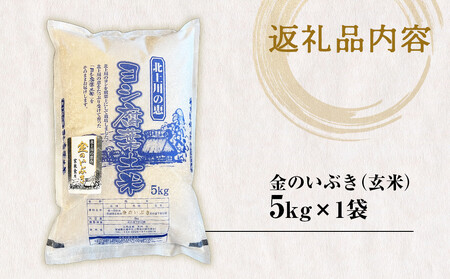 令和5年産 金のいぶき（玄米）5kg