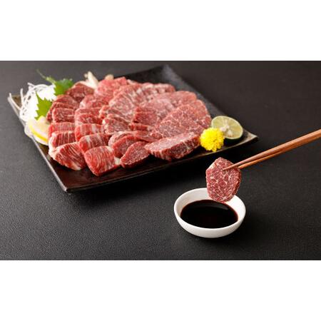 ふるさと納税 熊本 馬刺し 上霜降り(トロ) 馬肉ユッケ 合計 600g セット トロ 馬肉 ユッケ 生姜 たれ 熊本県水俣市