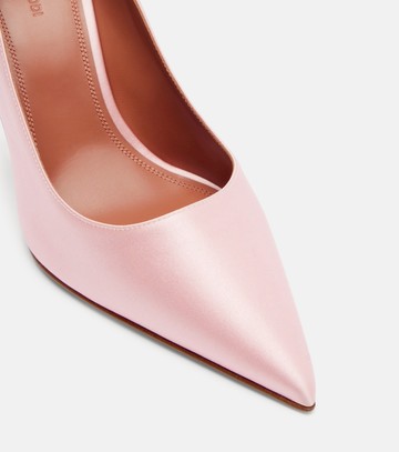 Amina Muaddi Ami satin pumps