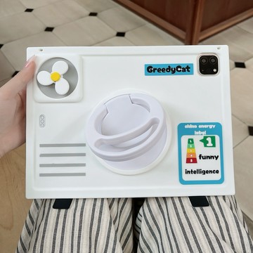 360度可旋轉 空調外機 Ipad保護套 Air6 2025新款 蘋果平板 10.9寸保護套 Pro 12.9寸 平板殼