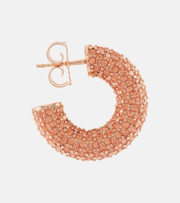 Amina Muaddi Cameron embellished hoop earrings