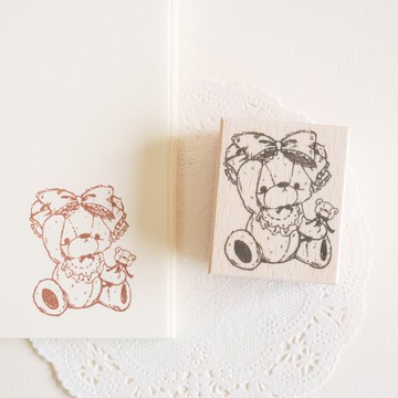 印章 - 娃娃風嬰兒泰迪熊