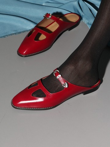 Vintage Bloafers_ Red