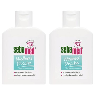 sebamed 施巴 運動沐浴乳 清新花香 50ml 溫和潔淨、清新香氛、pH5.5弱酸性 德國原裝進口  2件