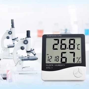 🔥三用大屏數顯式溫濕度計 時鐘、溫度計、濕度計