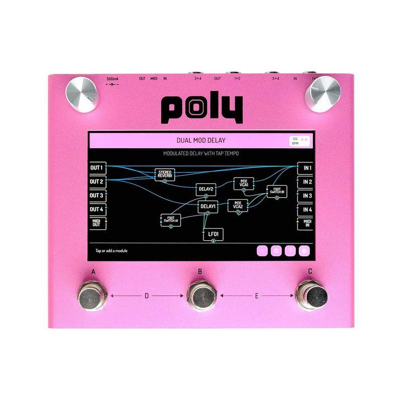 Poly Effects Beebo Pink Virtual Modular Pedal ポリ・エフェクツ