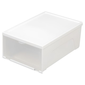 IRIS OHYAMA 透明收納鞋盒 NSB-340  白色  6個