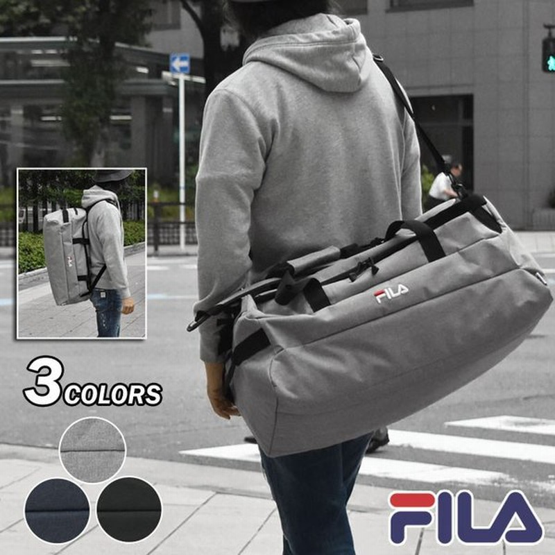 ボストンバッグ メンズ おしゃれ 大容量 旅行用 修学旅行 スポーツ Fila フィラ ポリキャンバス 3way 通販 Lineポイント最大0 5 Get Lineショッピング