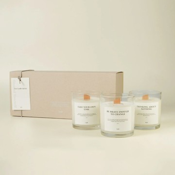 【Jeidi接地】三入香氛大豆蠟燭禮盒  附卡片、品牌紙袋