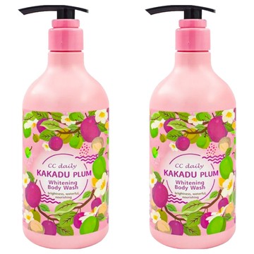 台塑生醫 CC Daily 卡卡杜李晶嫩沐浴乳 580g - 亮白保濕 溫和潔淨  2瓶